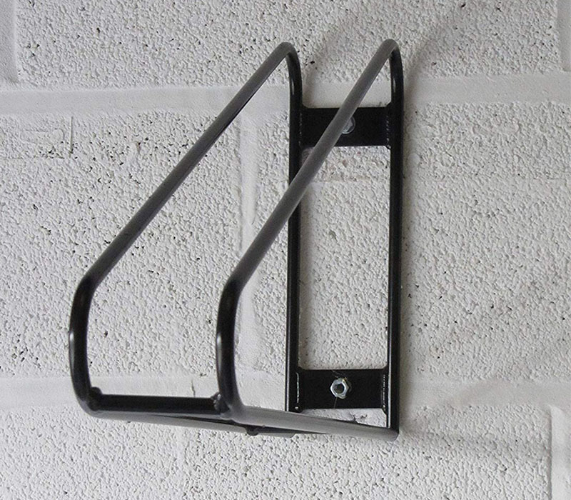Crochet vertical de support de vélo de triangle de bâti de mur de présentoir de stockage vertical en acier