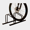 Porte-vélos double détachable en acier au carbone noir