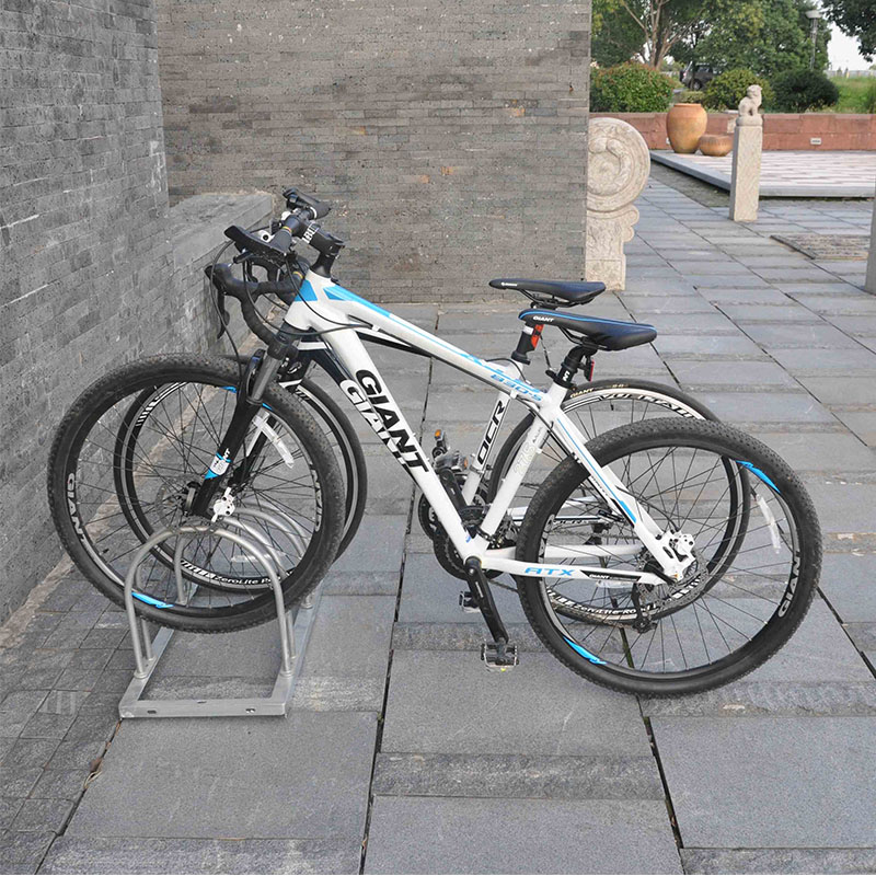 Support de sol de stationnement de vélo de montagne portable multiple extérieur 2