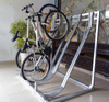 Support de porte-vélos semi-vertical robuste de type L pour sol extérieur