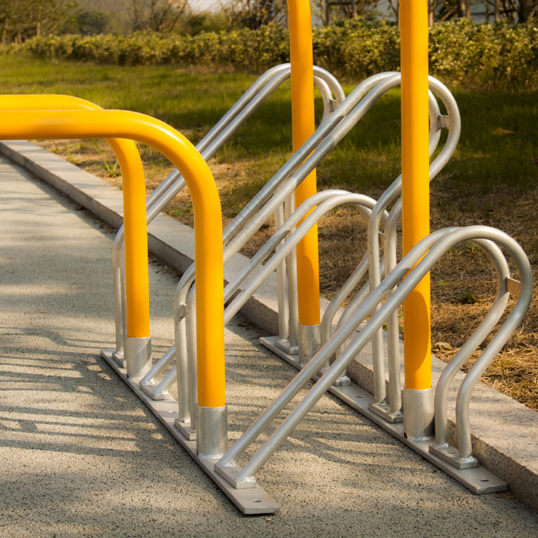 Supports de stationnement de cycle double face faits sur commande de stockage de vélo de garage de plancher réglables