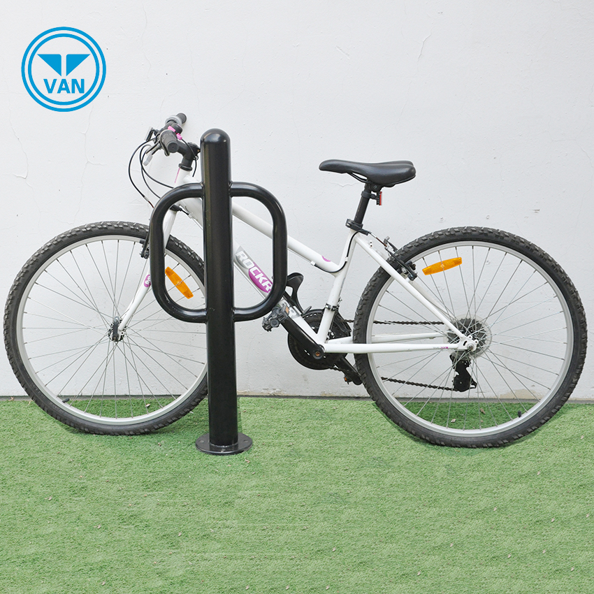 Support de vélo unique en acier inoxydable de haute qualité pour le sol de l'école