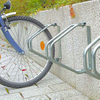 Porte-vélos vertical mural en métal avec crochet de rangement