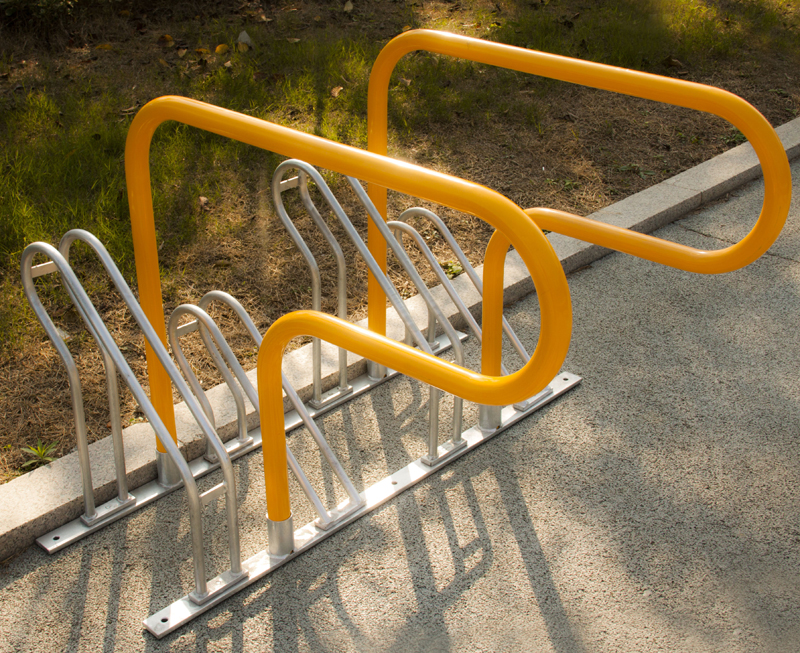 Porte-vélos commercial moderne sécurisé à montage haut ou bas