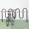 Support de stationnement de garage en acier multi-cyclisme pour 3 vélos avec rangement