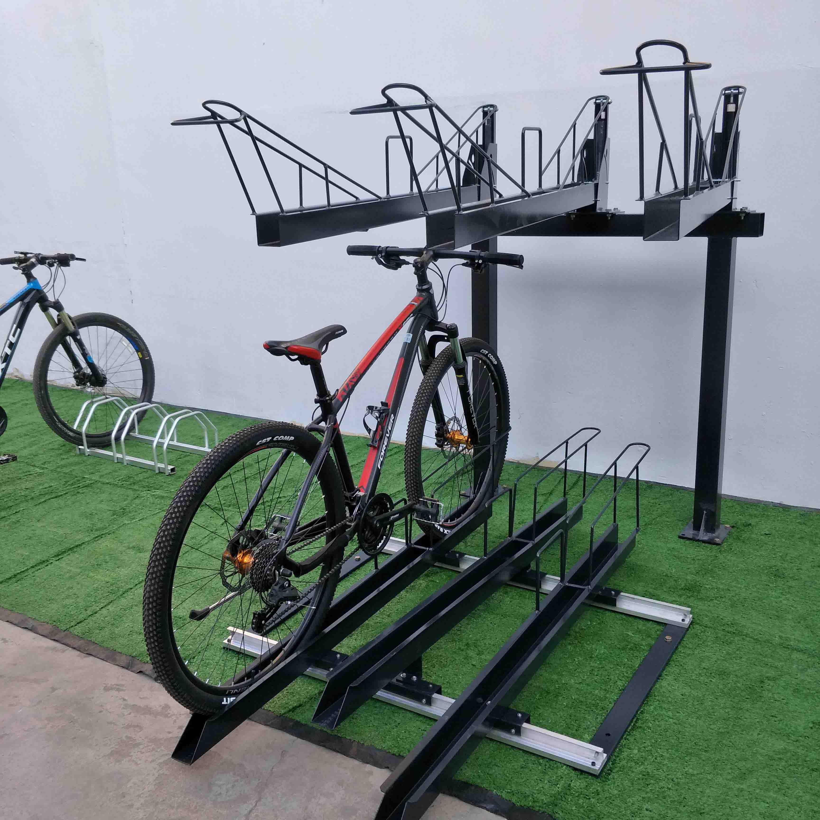 Support de montage de vélo à double pont léger en gros pour 6 vélos