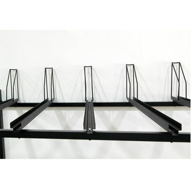 Support d'affichage de stockage de stationnement de cycle de vélo à deux niveaux à deux niveaux