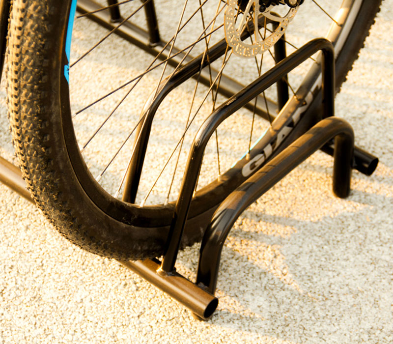 Plancher Haut Bas Revêtement en Poudre Parking 5 Vélos Racks pour Vélos