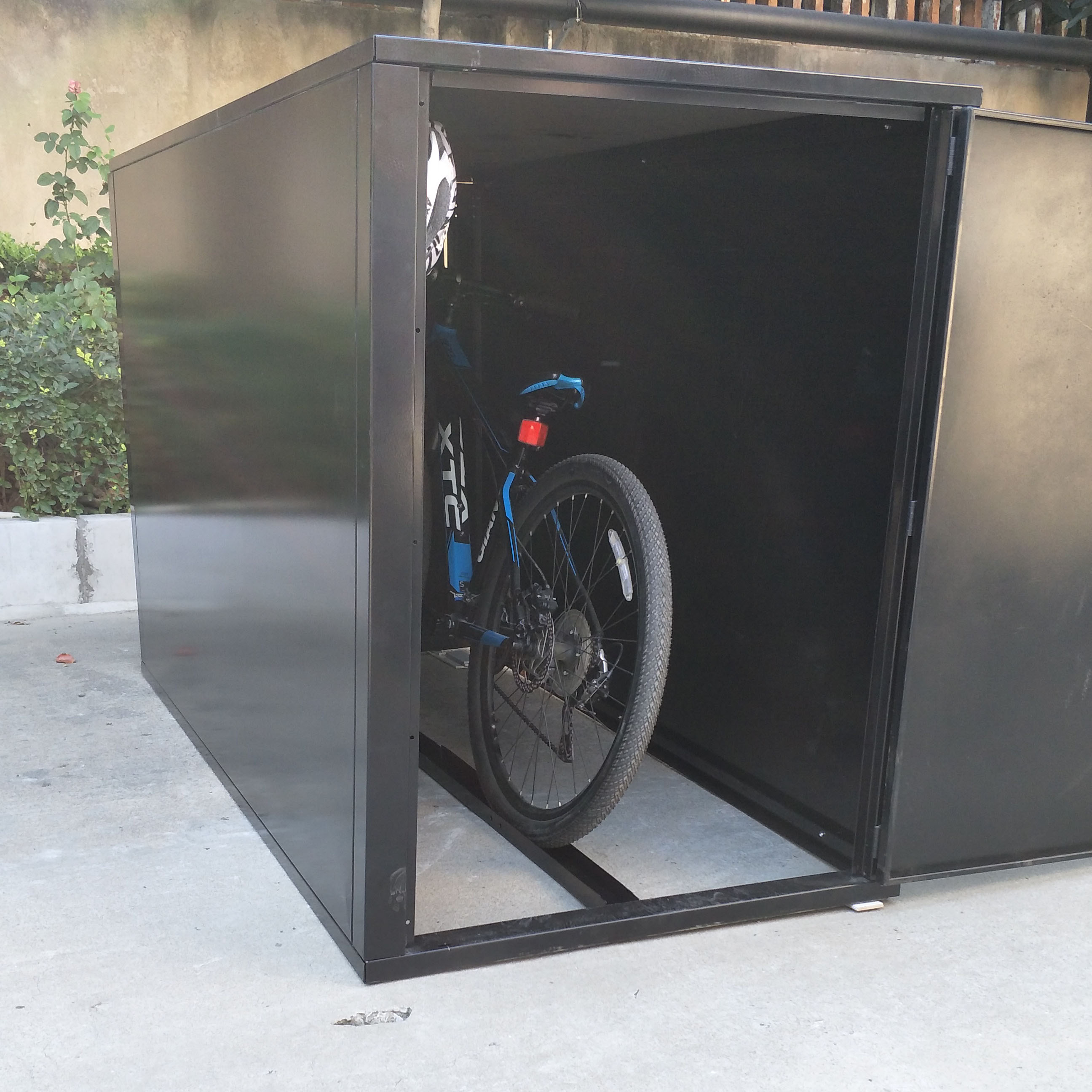 Boîte de rangement pour vélo antivol à combinaison compacte de jardin